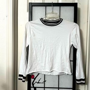 White Cropped T-shirt